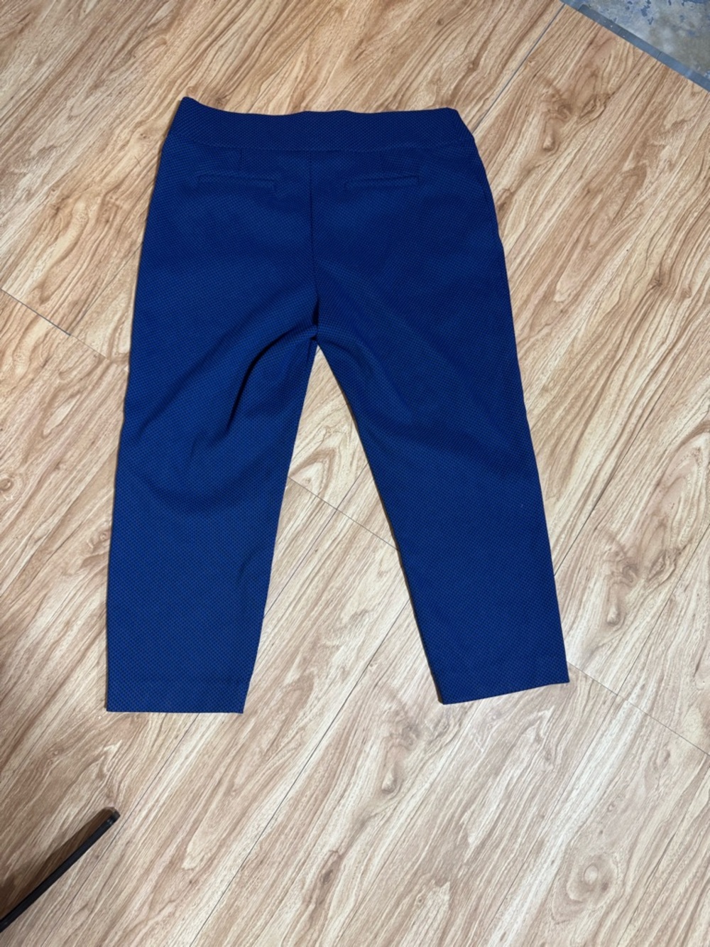 Apt 9 Essentials Women's Royal Blue Textured Ankle Pants - Picture 9 of 11